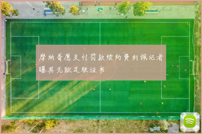 摩纳哥愿支付罚款续约费利佩记者曝其无欧足联证书
